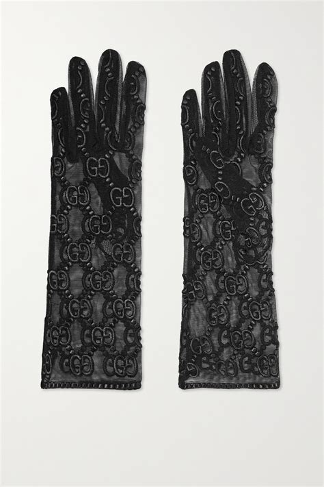 gucci leather gloves ladies|tulle gloves fashion gucci.